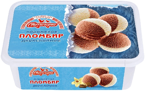 Мороженое Свитлогорье Пломбир двухслойный Ванильно-шоколадный  Люберцы