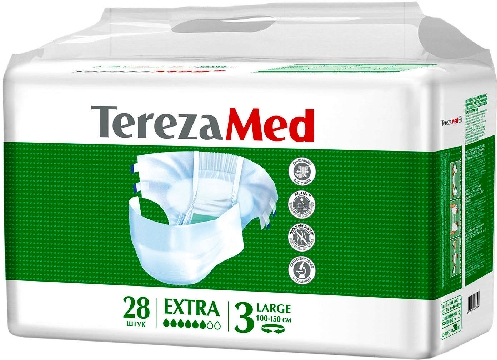 Подгузники TerezaMed Extra L для взрослых 28шт