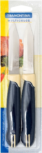Набор ножей Tramontina Multicolor для овощей 7.5см 2 предмета