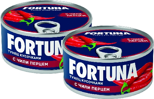 Тунец Fortuna кусочками с чили  