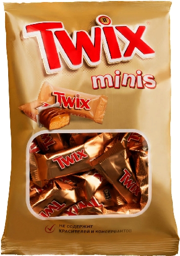 Отзывы о Печенье песочном Twix Minis с карамелью и шоколадом 20шт*9.2г