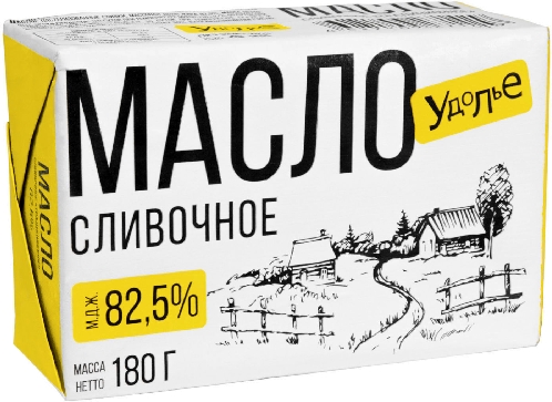 Масло Удолье Традиционное 82.5% 180гр