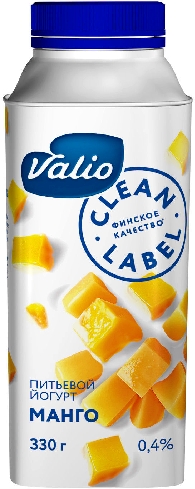 Йогурт питьевой Valio с манго 0.4% 330мл
