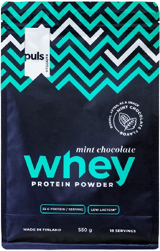 Смесь сывороточная протеиновая Puls Nutrition Whey Мятный шоколад 550г