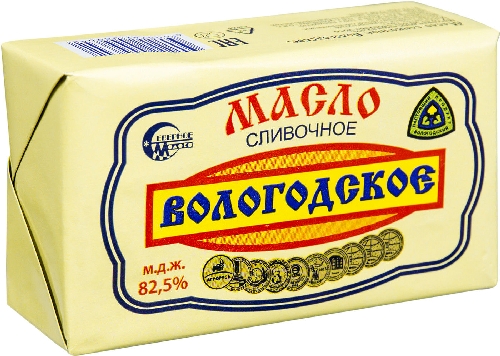 Масло сливочное Вологодское 82.5% 180г