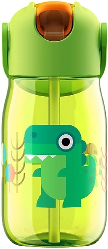 Бутылка Zoku с силиконовой соломинкой 415мл