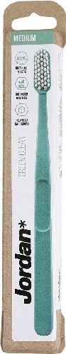 Зубная щетка Jordan Green Clean Medium средней жесткости зеленая