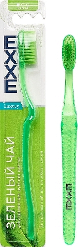 Зубная щетка EXXE luxury Зеленый чай мягкая 1шт